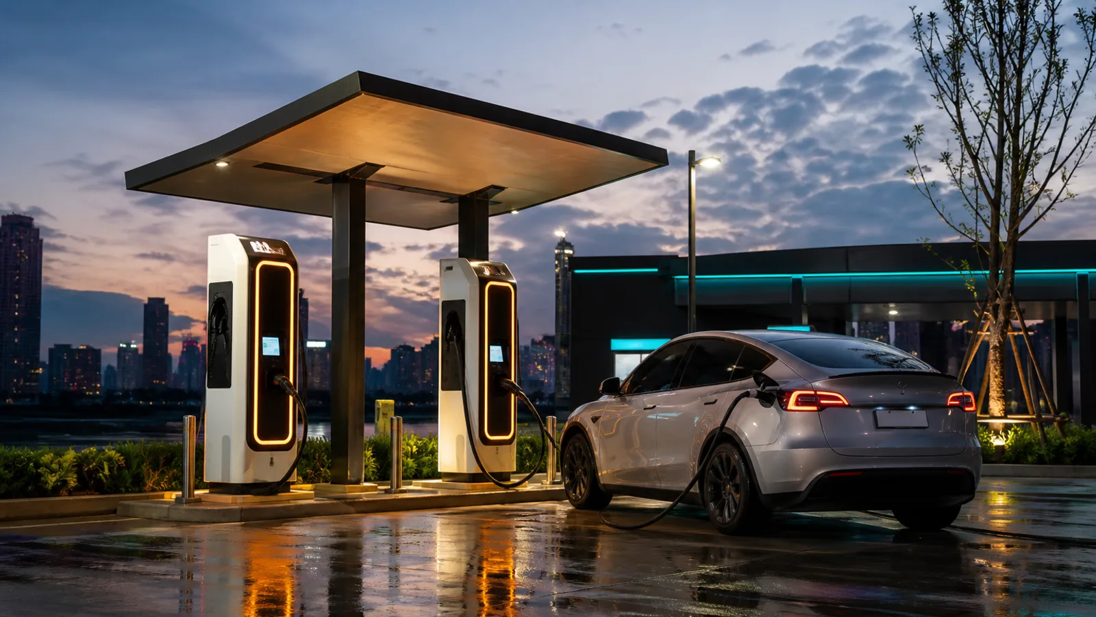EV Station — สถานีชาร์จรถยนต์ไฟฟ้าครบวงจร