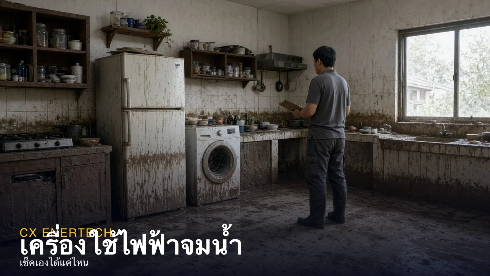 เครื่องใช้ไฟฟ้าจมน้ำ: เช็คเองได้แค่ไหน ตอนไหนต้องเรียกช่าง