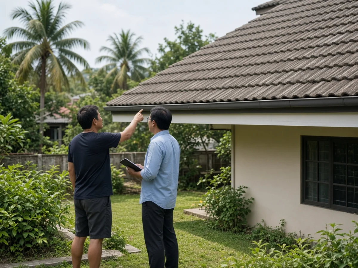 เจ้าของบ้านดูหลังคาก่อนตัดสินใจติดโซลาร์